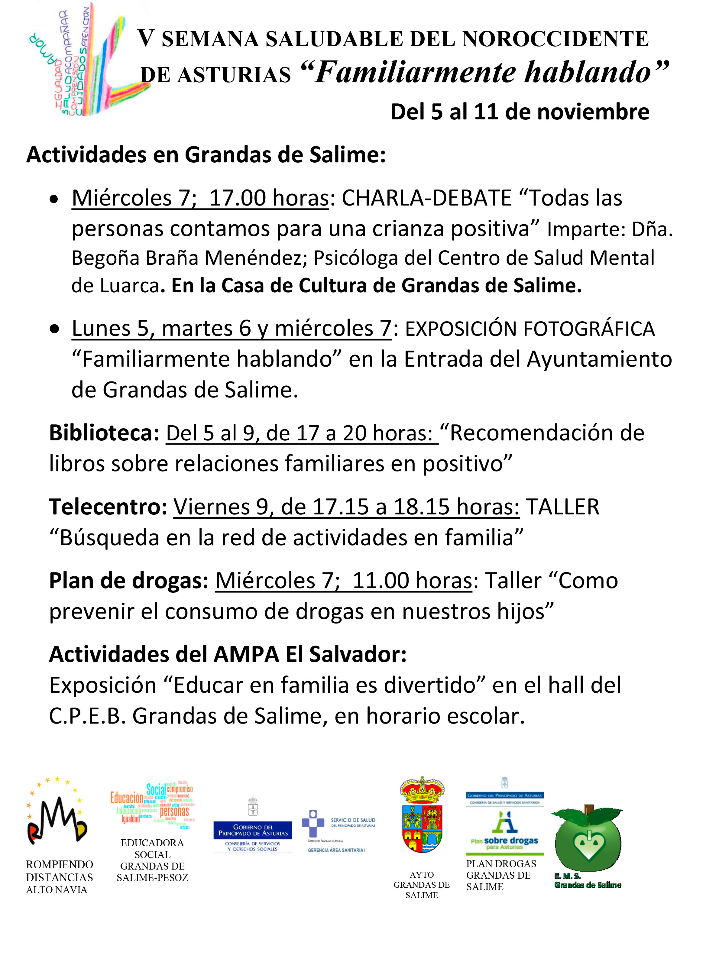 Semana saludable en Grandas 2018 